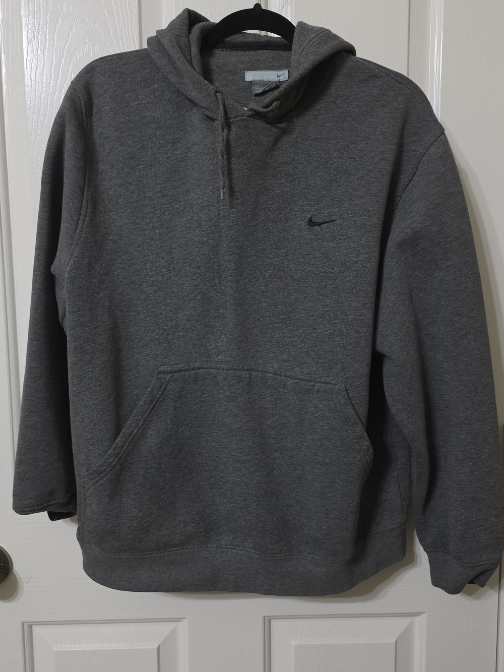 Vintage Nike Silver Tag Hoodie with Nike Grey Embroidered Swoosh Fleece Pullover